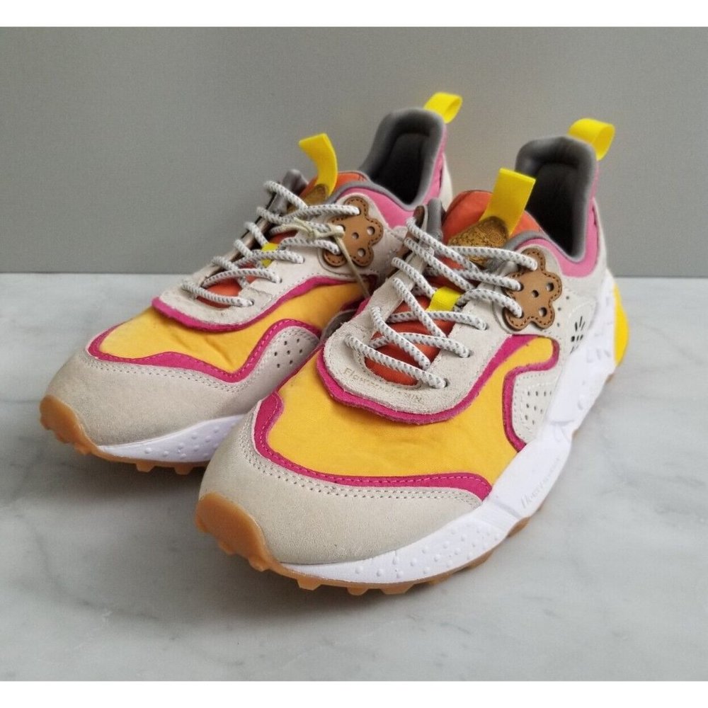 Flower Mountain Kotes Orange Sneakers Size 8 39